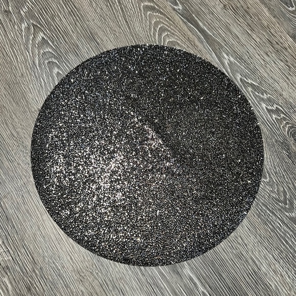 Sparkles home luminous placement charcoal rose gold color new sold in a set of 2 - Picture 2 of 3